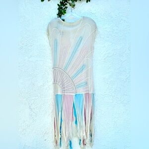 Vintage 1920s beaded flapper dress